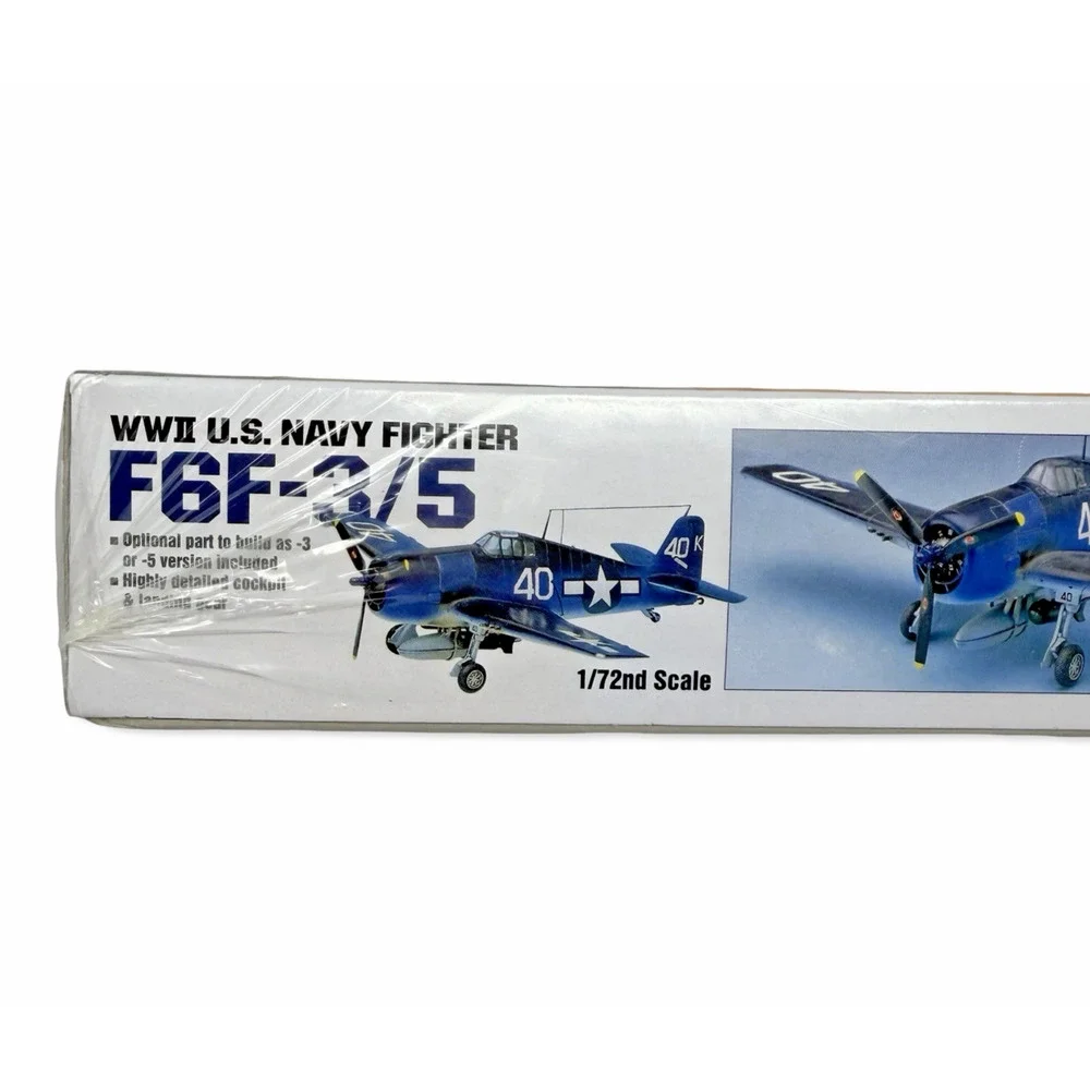 Academy 12481 Grumman F6F-3/5 Hellcat 1/72 Scale Plastic Model Kit-Sealed 4437